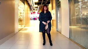 Bbw Milf Flashes Big Natural Boobs at Mall