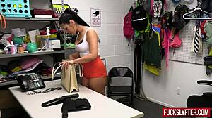 Mall Server Caught Stealing and Fucked Hard in Back Office Room