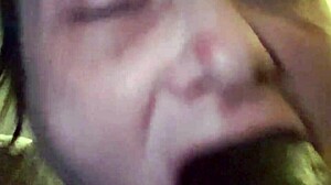 Midget Licks Balls and Gives Sloppy Blowjob to Big Black Cock