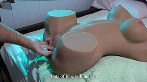 Amateur Fucks Realistic Sex Doll Through Underwear