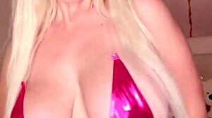 Blondie Fesser oils ass and plays with pussy