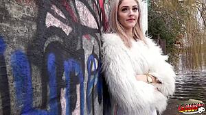 german scout - skinny becky california's first berlin casting.