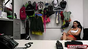 Mall Server Caught Stealing and Fucked Hard in Back Office Room