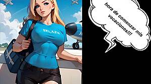 Animated comic of a girl lost in the jungle