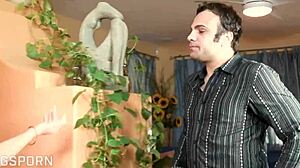 Blonde milf with big tits craves hard cock in lingerie! Get ready for wild action.