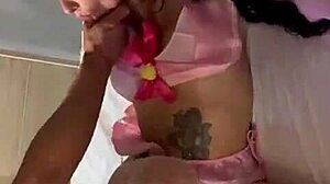 Does Heaven's Eyes love giving blowjobs and getting fucked hard by Dirtyfarm?