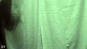 Hidden cam under sink captures toilet voyeur with panties