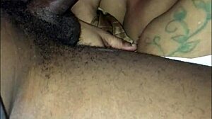 Waking up to a homemade surprise. This BBW deepthroats on the bed!