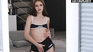 Skinny Stepsis Matty Milla’s Ass Drilled Hard by Stepbro in Full Scene.