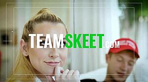 Hot blue eyed amateur gets tight pussy fucked in pov homemade sextape