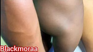 Shaved Pussy Farts While Fucked Doggy by Big Cock