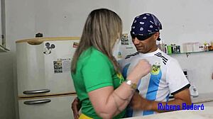 Emotional Victory Celebration with Neighbor's Big Ass Riding