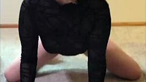 Cute Blonde Hotwife Scarlettraven Strips And Gets Fucked Doggy Style Facing The Camera