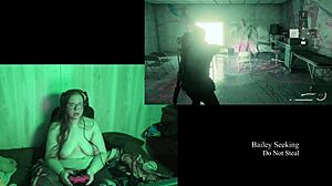 Naked fat brunette bbw with big tits plays game at lake house part 3