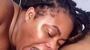 Beautiful babe intensely sucks good dick, leading to a massive cumshot