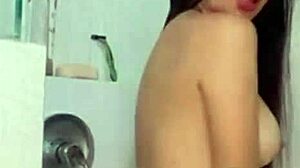 Exposed 18-Year-Old Brunette Girlfriend Masturbates For Old Friend