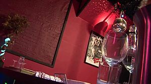 Stripper Carmel Moore Pissed On by Bartender