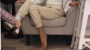 After that table pussy lick, Emily C got creamed.