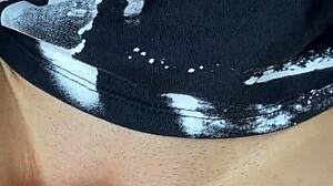 secret creampie with tight juicy pussy riding muscular cock close-up puffy wet small cock