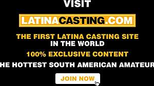 Latina casting - fitness brown babe is into big cock interracial anal