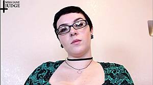 Dinner Party Retainer Bitch Gives Jerk Off Instructions in Close-Up POV