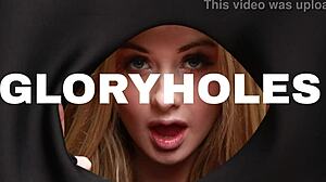 Wow! Ellie & Victoria Milk Cock at Gloryhole, Uniforms Soaked!