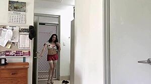 Woww, This Asian Ladyboy’s Striptease is So Hot! I’m Lovin’ Her Big Tits and Masturbation Show, It’s Just Amazin’!