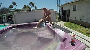 dayanara naked in hot tub