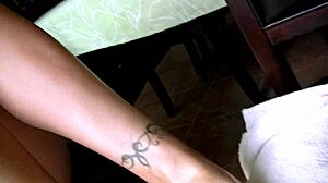 Blonde Teen Teases Smoking in Panties and Heels