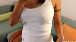 super sexy latina gabby quinteros finger fucks wet big pussy