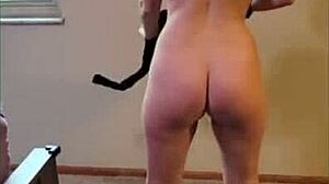 Cute Blonde Hotwife Scarlettraven Strips And Gets Fucked Doggy Style Facing The Camera