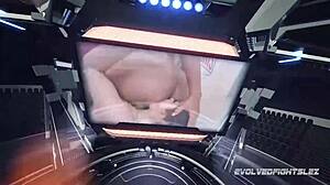 charlotte sartre vs sheena rose in nude lesbian wrestling