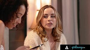 girlsway - petite 18+ roommates alexis tae & anna claire cloudss naughty selfie session gets steamy