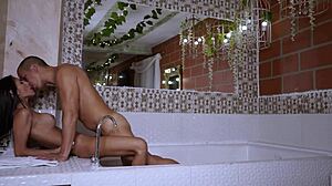 Colombian woman is fucked by her friend in the hotel room