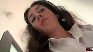 Girl Walks In Cafe With Cum On Face