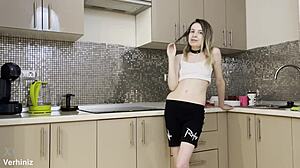 Stepsisters Get Rough Anal in Kitchen