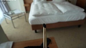 slave wife goes braless, flashes downblouse in daring public display