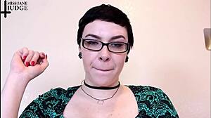 Dinner Party Retainer Bitch Gives Jerk Off Instructions in Close-Up POV