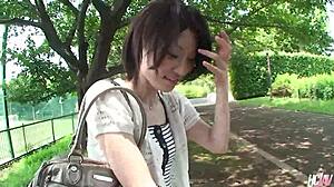 Japanese Chick Mizuki Gets Her Hairy Pussy Filled with Hot Cum