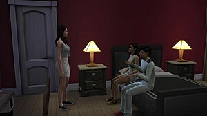 Man, lucky guy bangs stepmom and stepsis hard!