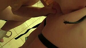 Two busty mature lesbians make a hot pie with vibrators and strap-ons