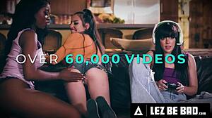 Wow! Petite 18+ Cheerleader Liz Jordan Seduces Stacked Nurse Kendra Sunderland in College!