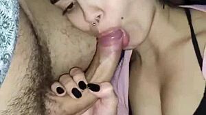 Married Brunette Swallows Deepthroat Blowjob And Wants To Fuck Every Night With Monster Cock
