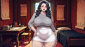 awkward cleaning with my stepmom maid in taboo hentai game