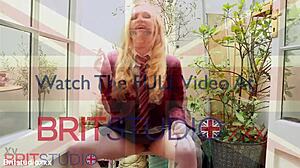 British Blonde Student Smoking Hot JOI! First Time Lingerie Tease with Big Natural Tits!