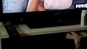 watch this big black cock penetrate and slap in solo play