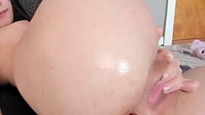 On Webcam Showing Natural Tits And Pussy While Fucking Asshole And Masturbating Nude.