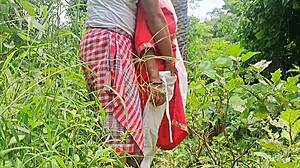 Girlfriend gets pounded hard outdoors in wild forest session