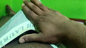 Blockdilo Gives Solo Handjob To Black Cock Man