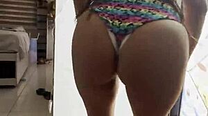 Latina dancing with big ass shaking